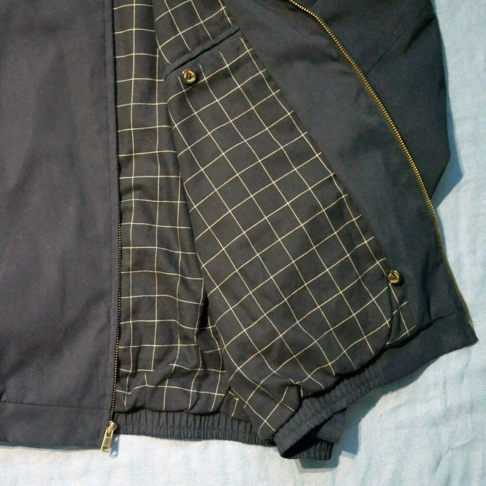 Vintage Polo by Ralph Lauren Harrington Bomber Jacket Blue Size XL - Picture 2 of 2